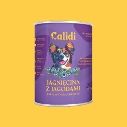 Karma dla psa Calidi Premium – Jagnięcina z jagodami 400g
