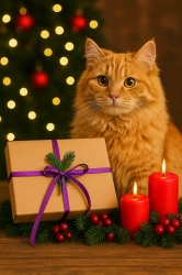 Personalizowany Świąteczny Pakiet Prezentowy dla Kotów – 6×185 g CALIDI - Wyjątkowy prezent, który łączy jakość, troskę i świąteczną magię.